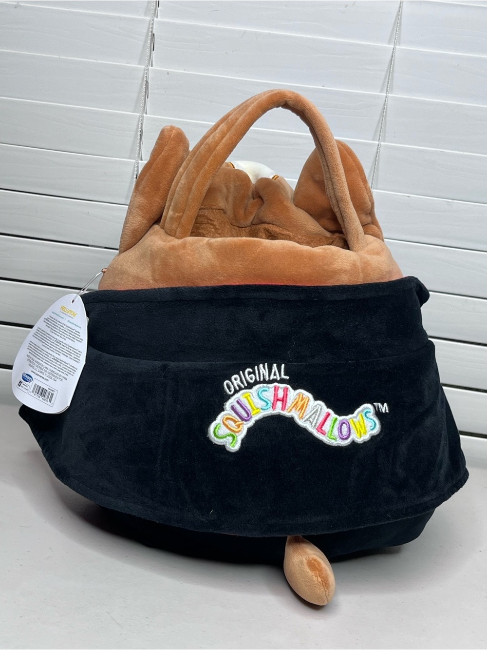NWT Squishmallows Reginald the Vampire Corgi Treat Pail Soft Plush Bucket - Picture 2 of 14